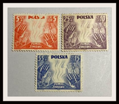 Poland Scott # B32-B34 Mint Hinged