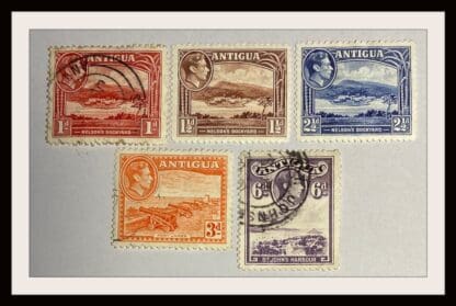 Antigua Scott #85-86/88-89/98 Used