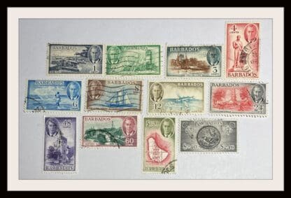 Barbados Scott #216-227 Used