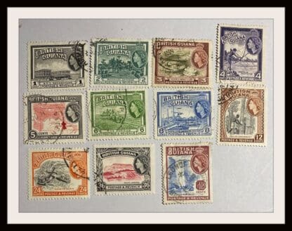 British Guiana Scott # 253-263 Used