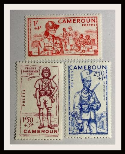 Cameroun Scott # B13a-B13c Mint Hinged