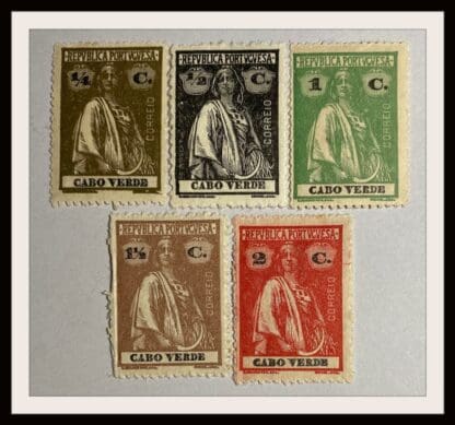 Cape Verde Scott # 144-148 Mint Hinged