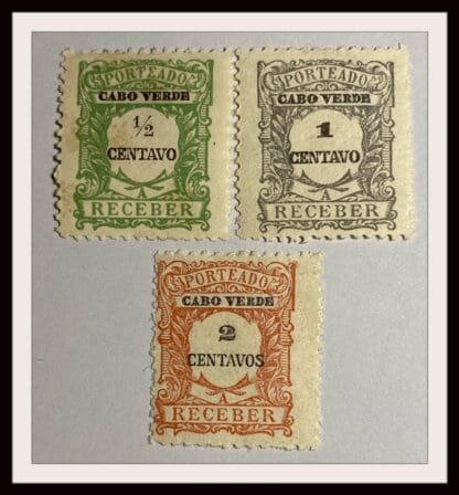 Cape Verde Scott # J21-J23 Mint Hinged