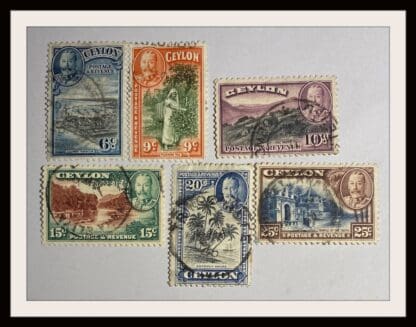 Ceylon Islands Scott #266-271 Used