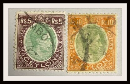 Ceylon Scott #289-289a Used