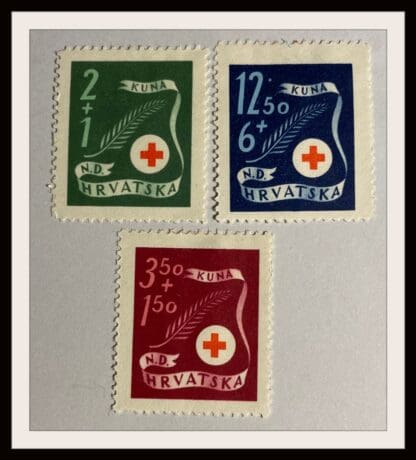 Croatia Scott #B70-B72 Mint Hinged