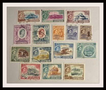 Cyprus  Scott #183-197 Used