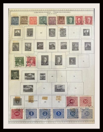 Czechoslovakia, 16 pages, Medium Populated Collection of Stamps