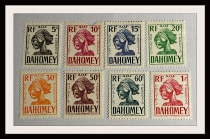 Dahomey Scott # J19-J26 Mint Hinged