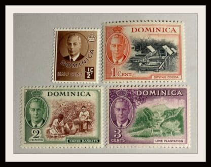 Dominica Scott #122-125 Mint Hinged