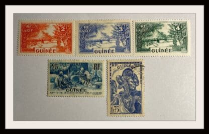 French Guinee  # 128-130/135/153 Mint Hinged & Used