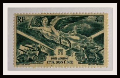 French India # C7 Mint Hinged