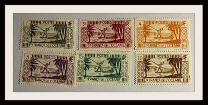 French Polynesia  # 80-85 Mint Hinged