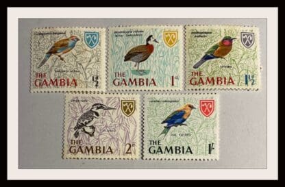 Gambia Scott # 215-218/222 Mint Hinged