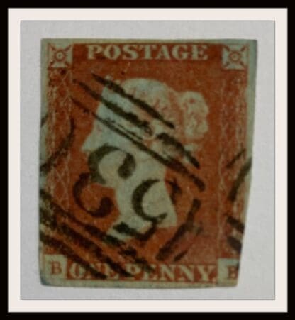 Great Britain Scott # 3 Used Plate # 14