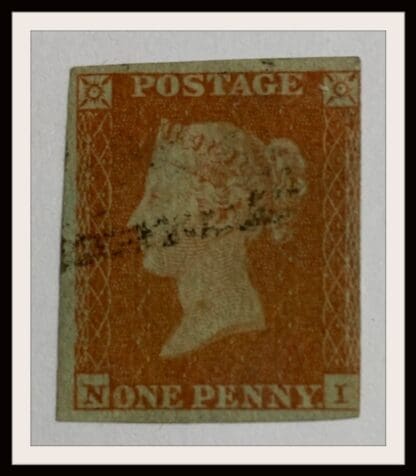 Great Britain Scott # 3 Used Plate # 165