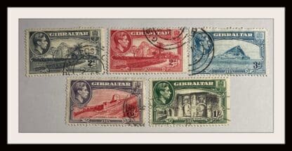 Gibraltar  Scott # 110c/110b/111/113/114 Used