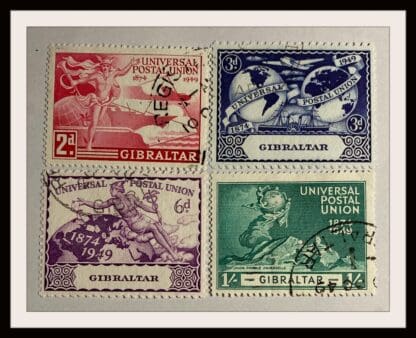 Gibraltar  Scott # 123-126 Used