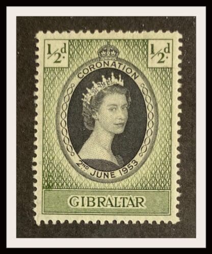 Gibraltar  Scott # 131 Mint Hinged