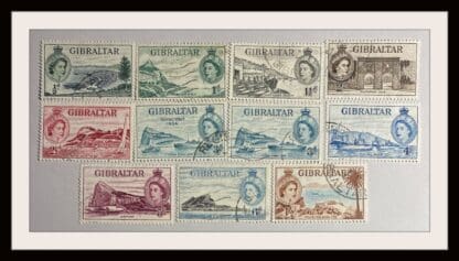 Gibraltar  Scott # 132-141 Used