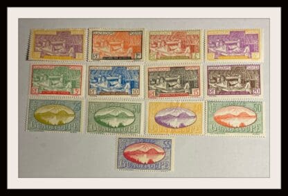 Guadeloupe  Scott #96-105/107/110-111 Mint Hinged