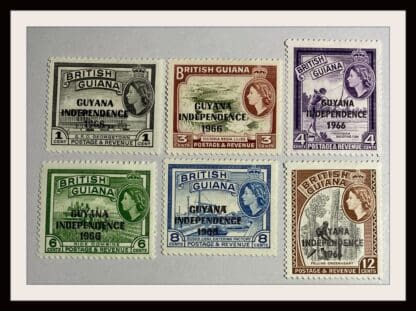 Guyana Scott # 1-5 Mint Hinged