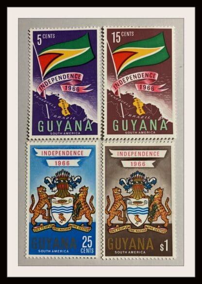 Guyana Scott # 20-23 Mint Hinged