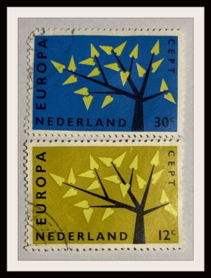 Netherlands Scott # 394-395 Used