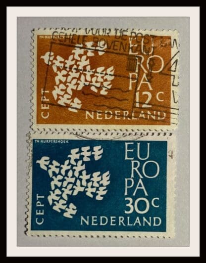 Netherlands Scott # 387-388 Used