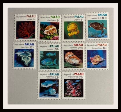 Palau  #9-15/75-77 Mint Never Hinged