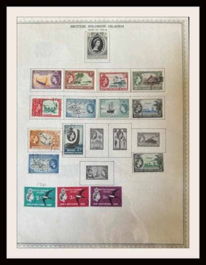 Small Solomon Islands Accumulation of Used Stamps