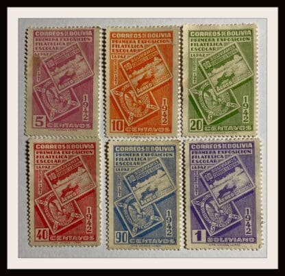 Bolivia Scott # 274-279 Mint Hinged