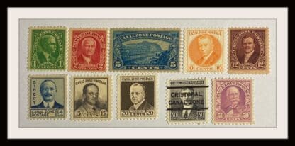 Canal Zone Scott # 105-114 Mint HInged