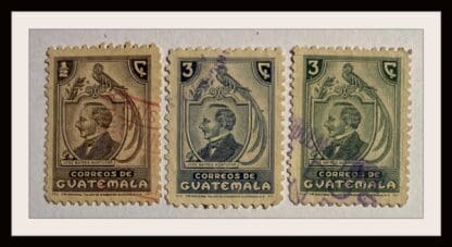 Guatemala Scott # 316-317/319 Used