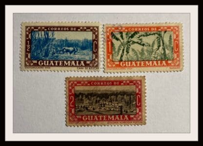 Guatemala Scott # 347-349 Used