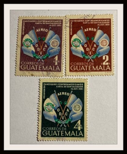 Guatemala Scott # C207-C209 Used