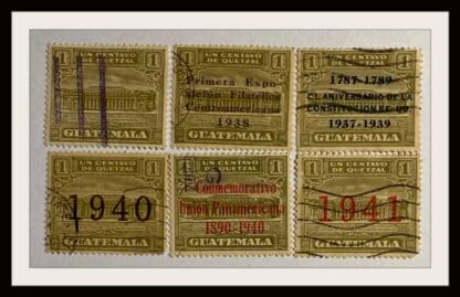 Guatemala Scott # RA2/RA8/RA10/RA14-RA16 Used