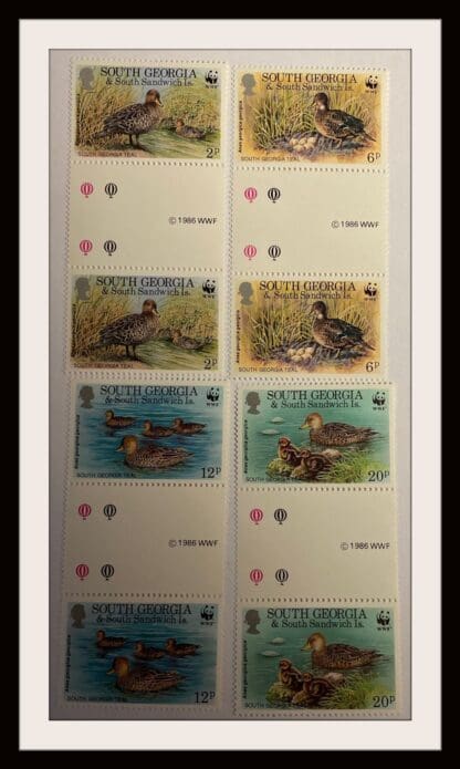 South Georgia Scott # 162-165 Gutter Pairs Mint Never Hinged