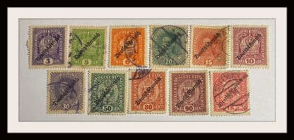 Austria Scott # 181-184/186-187/189/191/193-195 Used