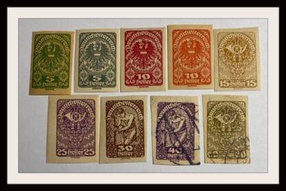 Austria Scott # 227-235 Mint & Used