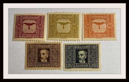 Austria Scott # C4/C6-C9 Mint Hinged