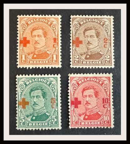 Belgium Scott # B34-B37 Mint Hinged