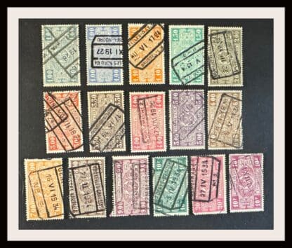 Belgium Scott # Q150-153/156-169/258 Used