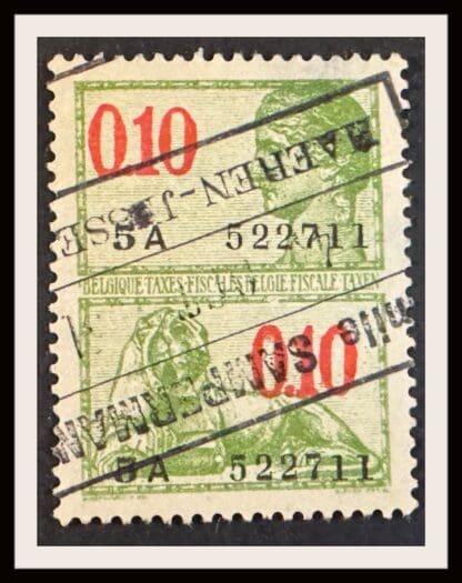 Belgium Scott # Revenue Used