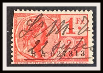 Belgium Scott # Revenue Used