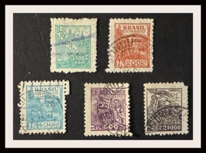 Brazil Scott #543-546/549 Used