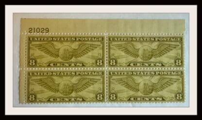 Scott # C17 Mint Never Hinged Plate Block