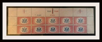 Scott #CE2 Mint Never Hinged Plate Block of 10 Type 3