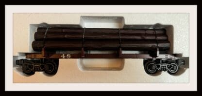 K Line Log Car with Logs # 48 New Old Stock