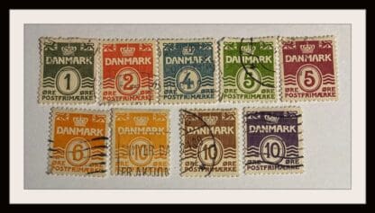 Denmark Scott # 220-242/228-230 Used